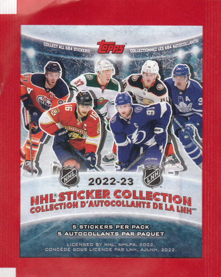 Shop Topps NHL 2022-23 Sticker Pack Edmonton Canada Store 