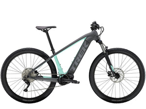 Shop Trek Powerfly 4 Electric Hardtail Mountain Bike 2022 Matte Charcoal/Matte Miami Edmonton Canada Store