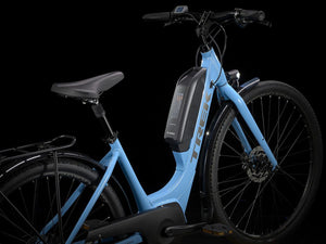 Shop Trek Verve+ 2 Lowstep Electric Bike 2023 Azure Edmonton Canada Store