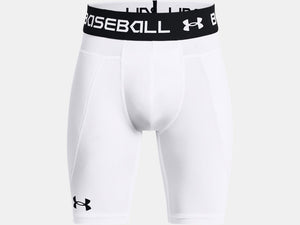 Shop Under Armour Junior Utility Slider Short c/w Cup White Edmonton Canada Store