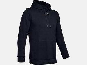 Shop Under Armour Men's Hustle Fleece Hoodie Black Edmonton Canada Store