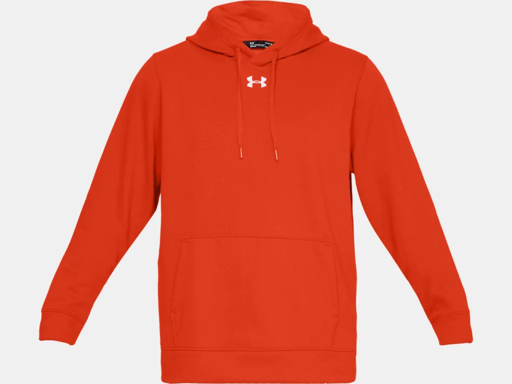 Shop Under Armour Men's Hustle Fleece Hoodie Orange Edmonton Canada Store