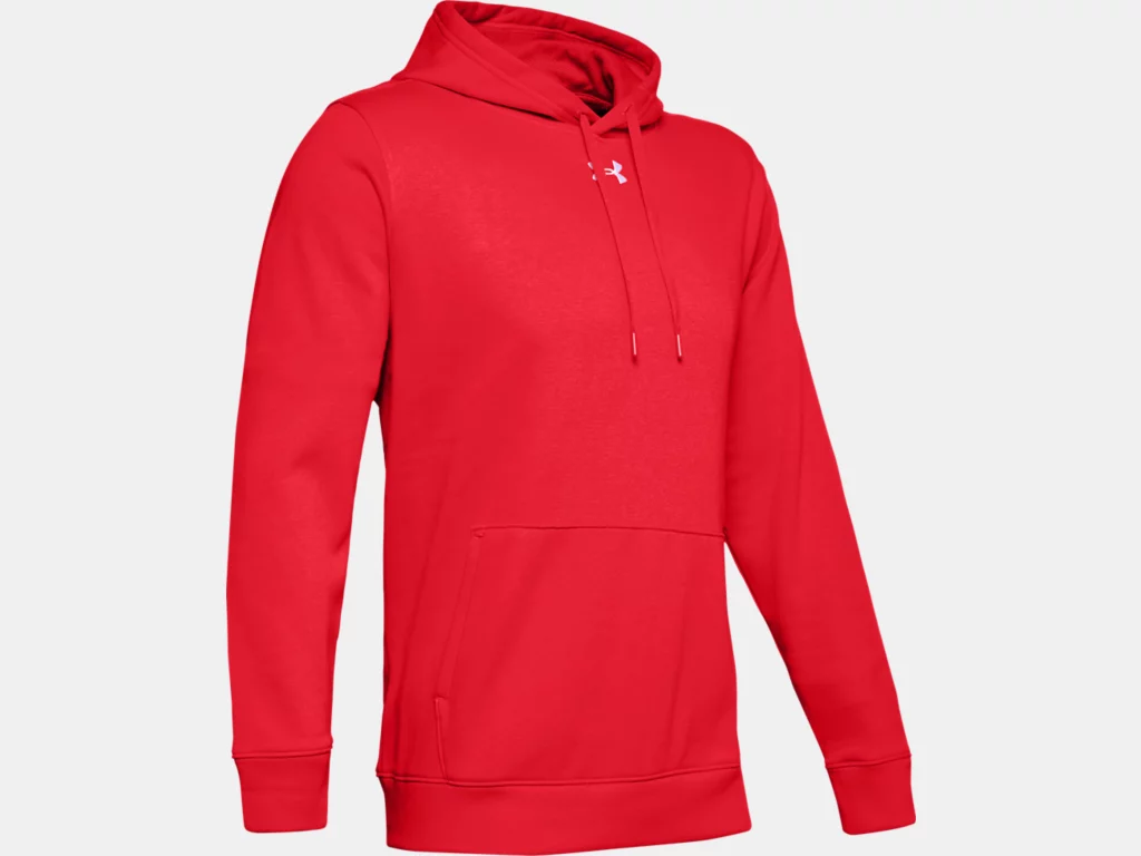 Shop Under Armour Men's Hustle Fleece Hoodie Red Edmonton Canada Store