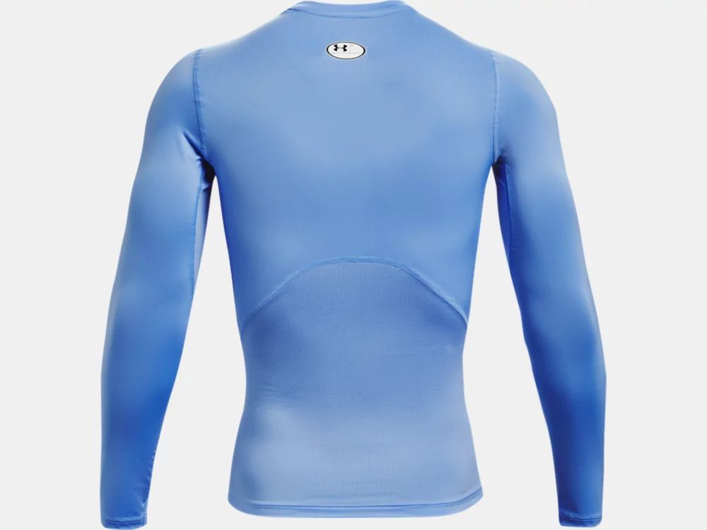 Shop Under Armour Men's HeatGear Armour Compression Long Sleeve Carolina Blue Edmonton Canada Store
