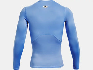 Under Armour Mens Armour HeatGear Compression Short-Sleeve T-Shirt,  Carolina Blue (475)/White, XX-Large, Shirts -  Canada