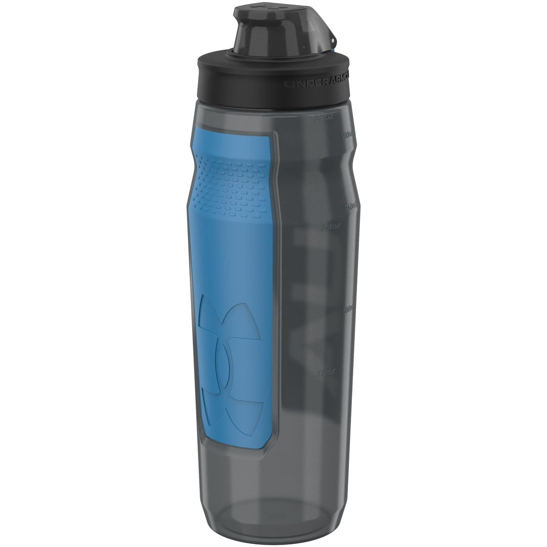 Shop Under Armour Playmaker Squeeze Water Bottle 32oz Pitch Grey Cruise Blue Edmonton Canada Store