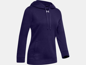 Shop Under Armour Women's Hustle Fleece Hood Purple Edmonton Canada Store