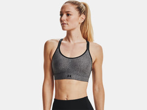 Under Armour Women's Infinity Mid Cover Sports Bra Charcoal
