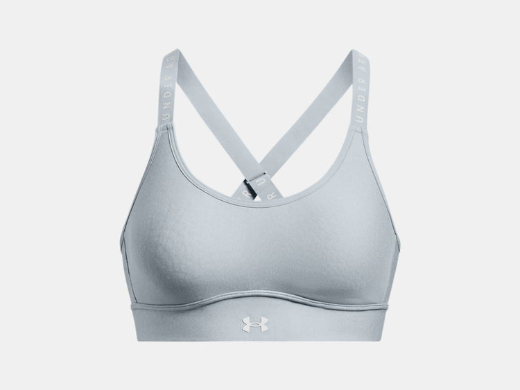 Under Armour Women's Infinity Mid Cover Sports Bra Harbor Blue