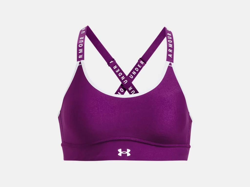 Under Armour Women's Infinity Mid Cover Sports Bra Purple