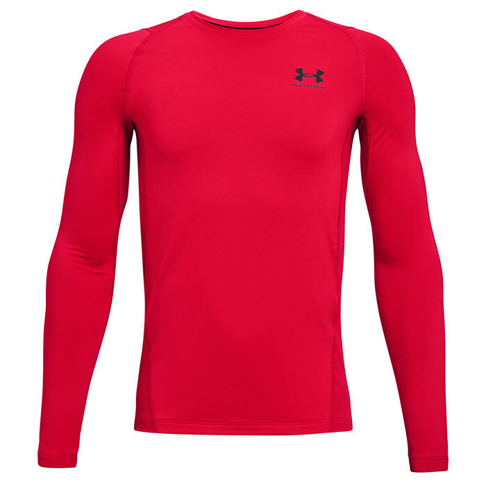 Shop Under Armour Youth ColdGear Armour Long Sleeve Shirt Red Edmonton Canada Store
