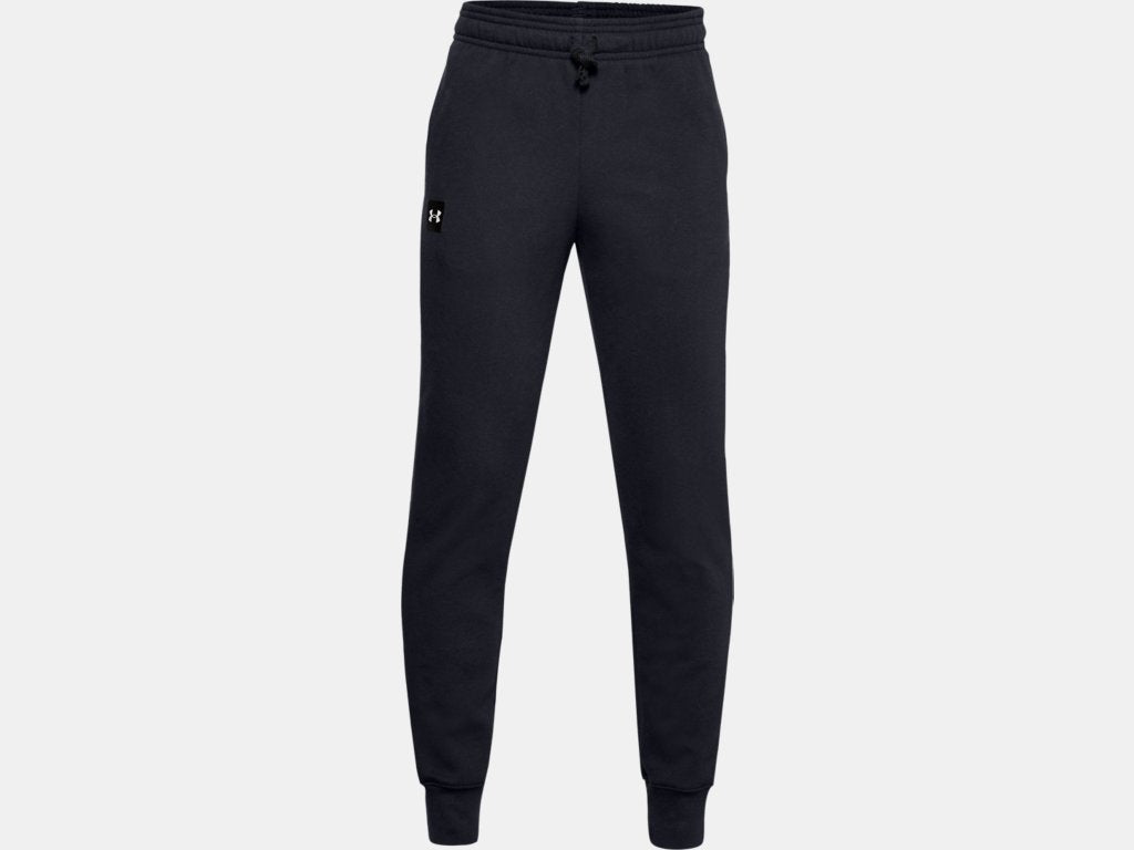 Shop Under Armour Youth Rival Fleece Jogger Pants Black Edmonton Canada Store