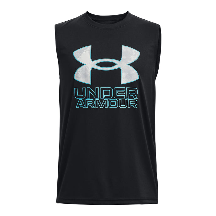 Shop Under Armour Youth Tech Hybrid Tank Black Edmonton Canada Store