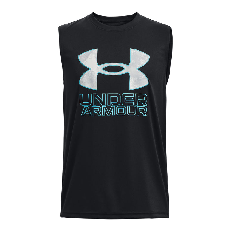 Shop Under Armour Youth Tech Hybrid Tank Black Edmonton Canada Store