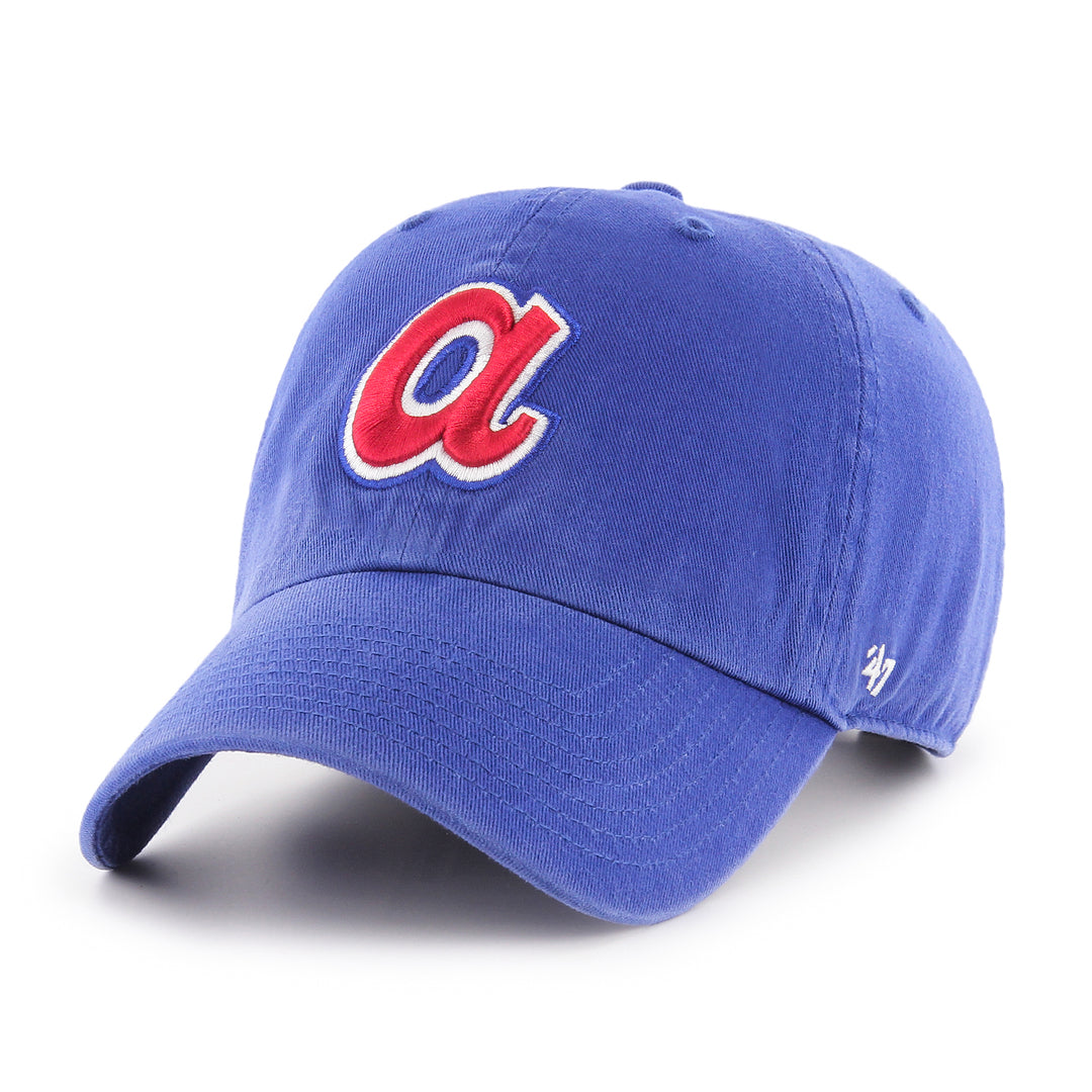 Shop '47 Brand Men's MLB Atlanta Braves Coop Clean-Up Cap Hat Edmonton Canada Store