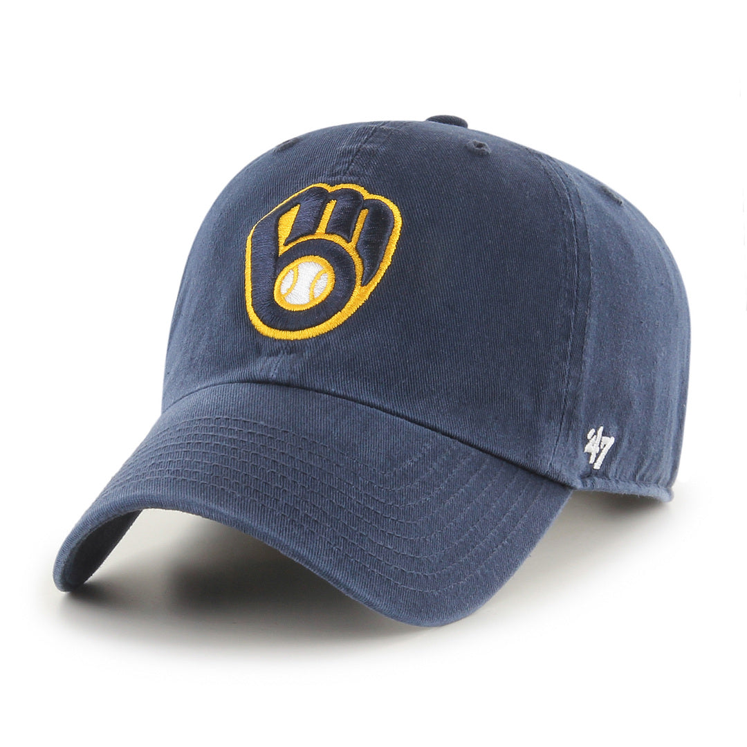 Shop '47 Brand Men's MLB Milwaukee Brewers Clean-Up Cap Hat Edmonton Canada Store