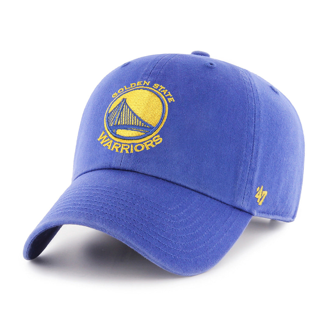 Shop '47 Brand Men's NBA Golden State Warriors Clean-Up Cap Blue Edmonton Canada Store