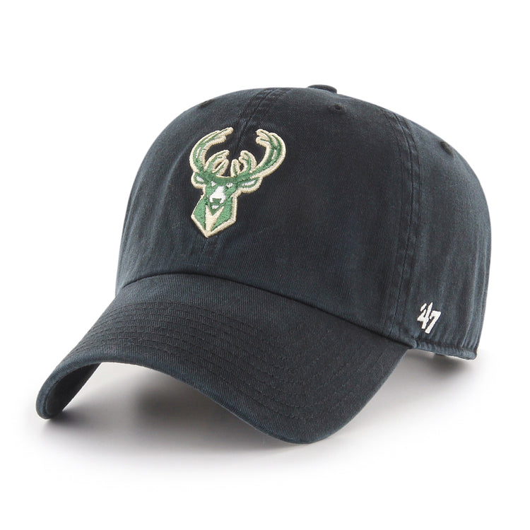 Shop '47 Brand Men's NBA Milwaukee Bucks Clean-Up Cap Hat Edmonton Canada Store
