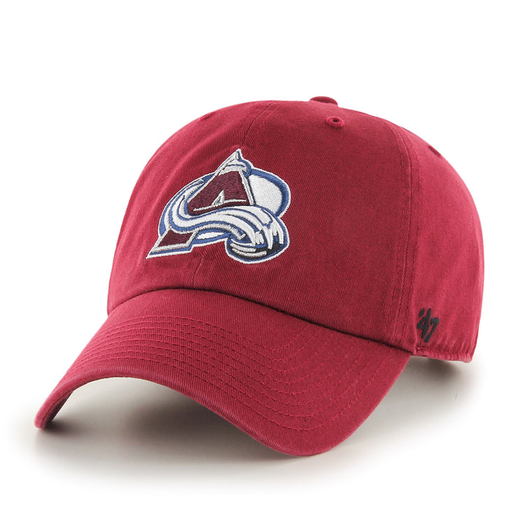 Shop '47 Brand Men's NHL Colorado Avalanche Clean-Up Cap Hat Edmonton Canada Store