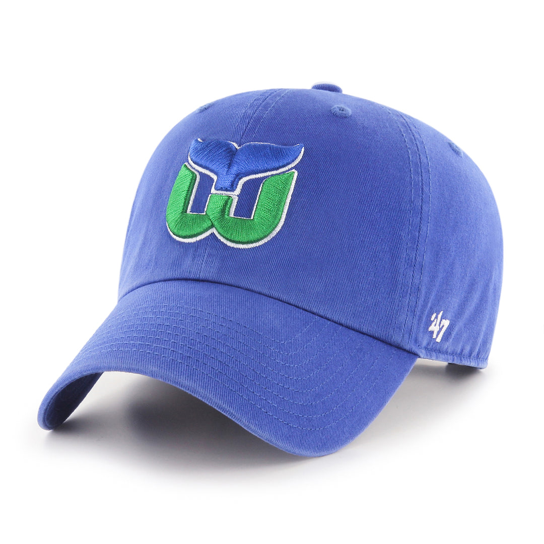 Shop '47 Brand Men's NHL Hartford Whalers Clean-Up Cap Hat Edmonton Canada Store