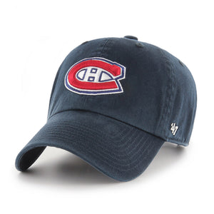Shop '47 Brand Men's NHL Montreal Canadiens Clean-Up Cap Hat Edmonton Canada Store