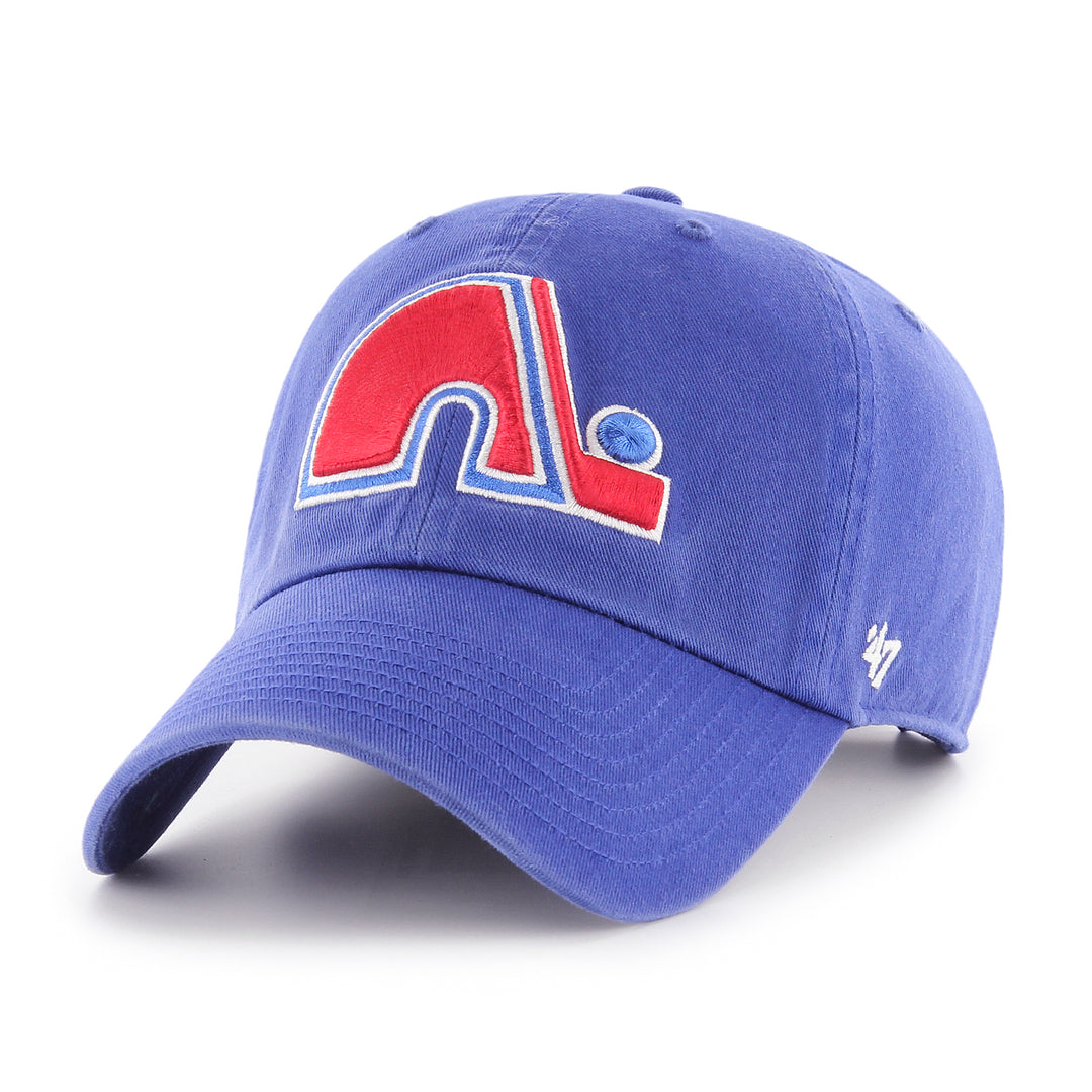 Shop '47 Brand Men's NHL Quebec Nordiques Clean-Up Cap Hat Edmonton Canada Store