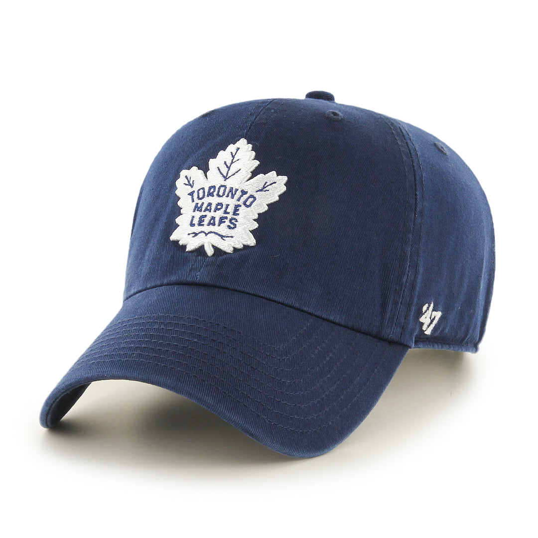 Shop '47 Brand Men's NHL Toronto Maple Leafs Clean-Up Cap Hat Edmonton Canada Store