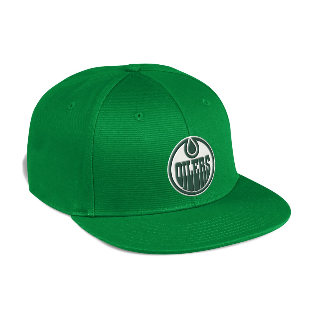 Shop adidas Men's NHL Edmonton Oilers St. Patricks Day Snapback Cap Hat Edmonton Canada Store