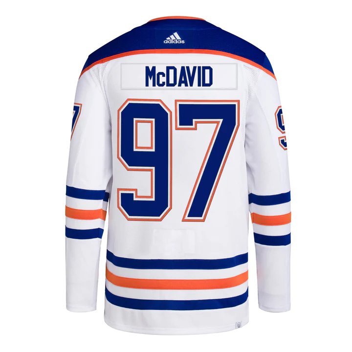 Shop adidas NHL Edmonton Oilers Connor McDavid Authentic Primegreen Away Jersey Edmonton Canada Store  