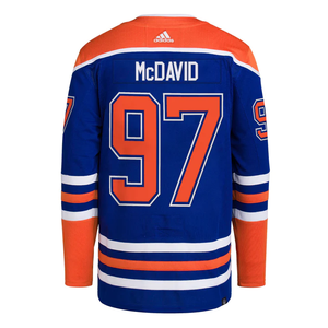 Shop adidas NHL Edmonton Oilers Connor McDavid Authentic Primegreen Home Jersey Edmonton Canada Store  