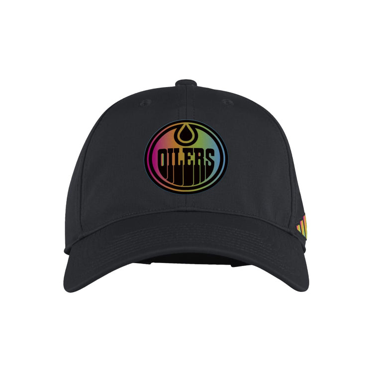 Shop adidas NHL Edmonton Oilers Hife Slouch Adjustable Cap Hat Edmonton Canada Store