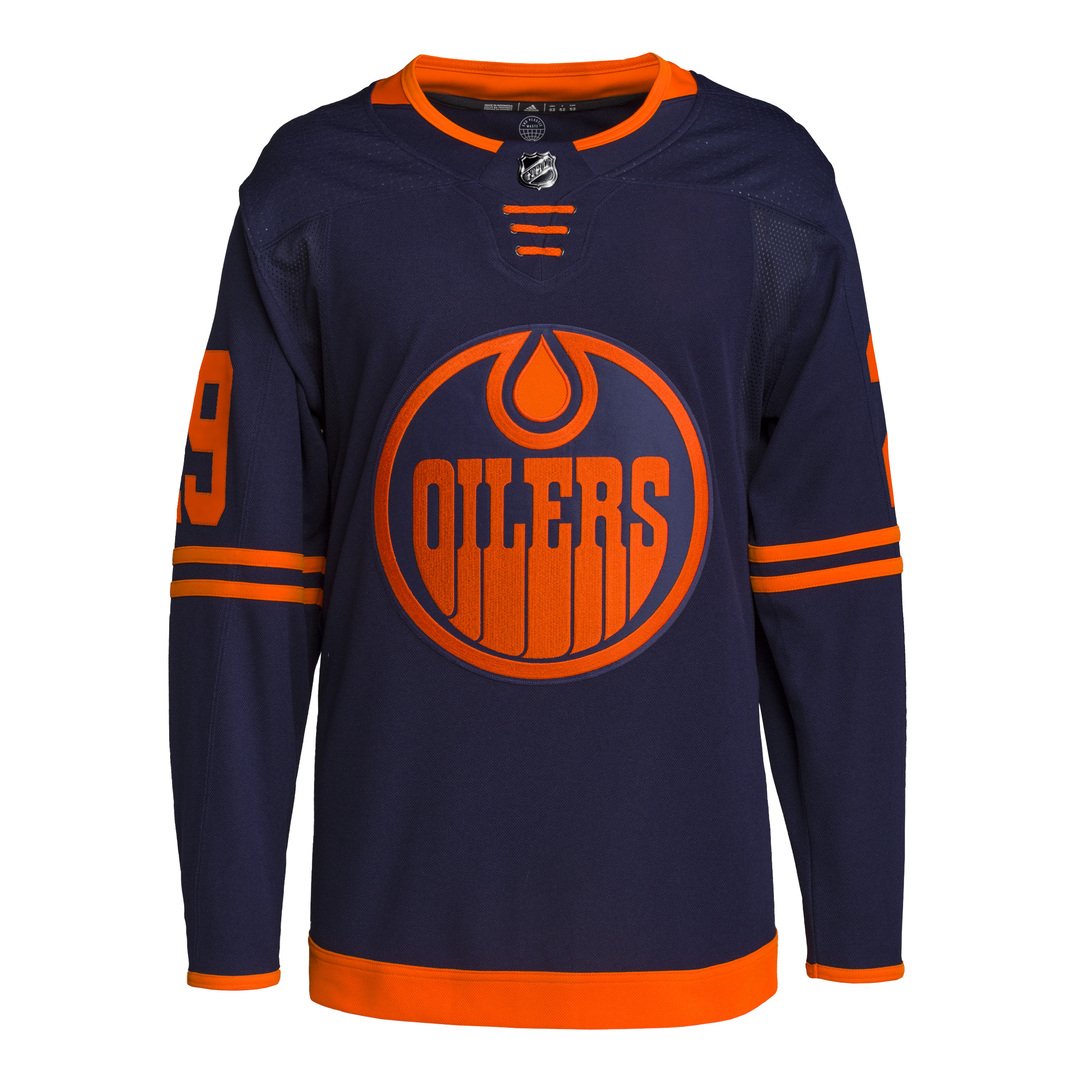 Shop adidas NHL Edmonton Oilers Leon Draisaitl Authentic Primegreen Alternate Jersey Navy Edmonton Canada Store