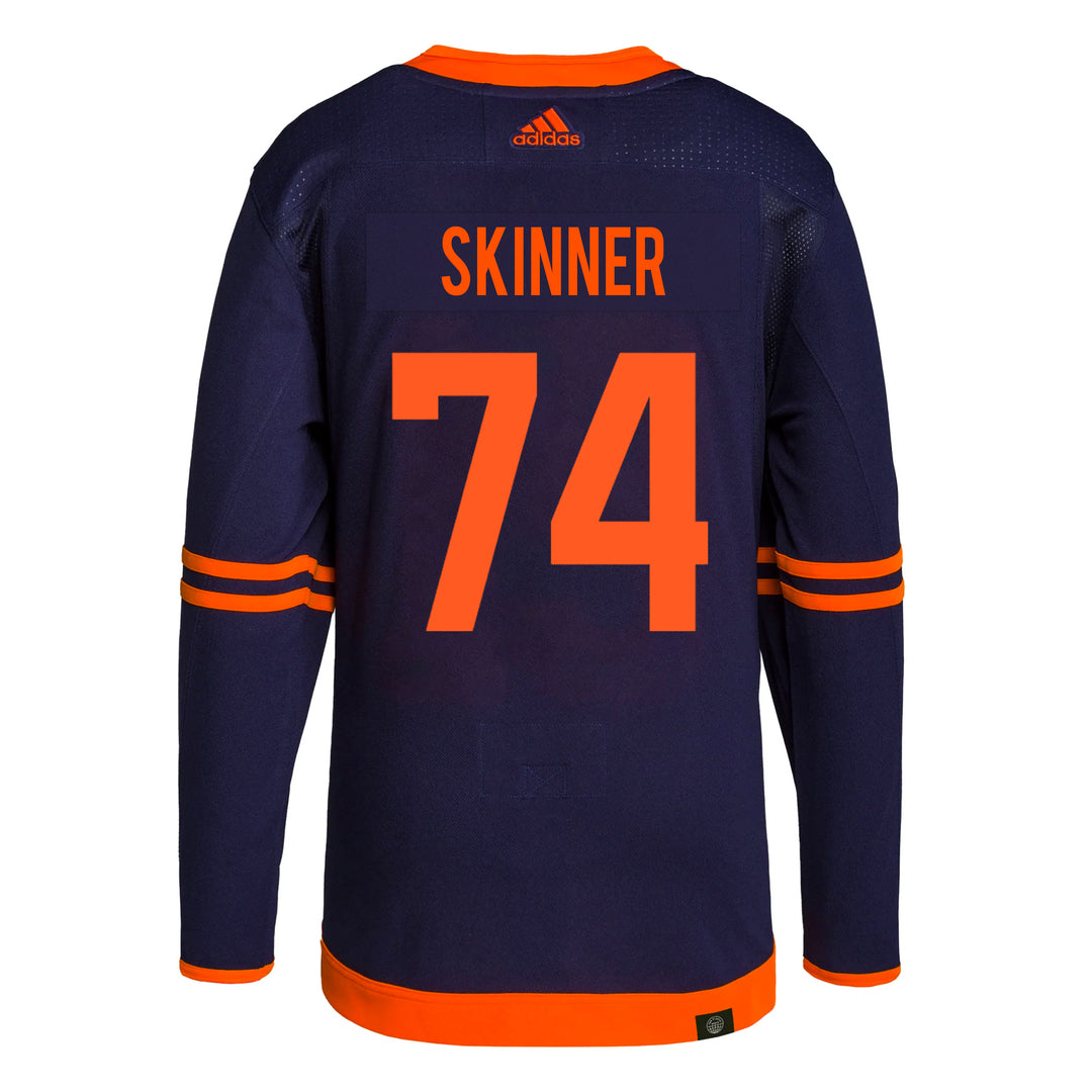 Shop adidas NHL Edmonton Oilers Stuart Skinner Authentic Primegreen Alternate Jersey Edmonton Canada Store
