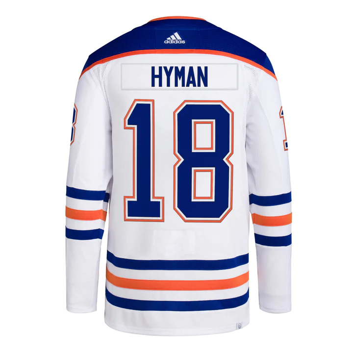 Shop adidas NHL Edmonton Oilers Zach Hyman Authentic Primegreen Away Jersey Edmonton Canada Store  