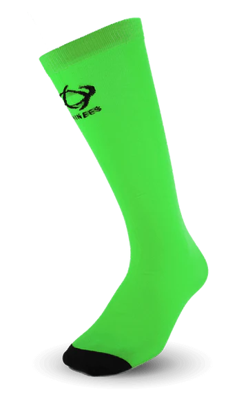 Thinees Junior Vapor Thin Sani Sock neon green
