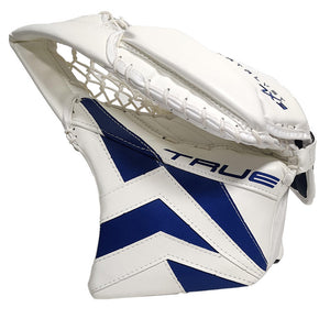 True Intermediate Catalyst 7X3 Hockey Goalie Trapper White Royal