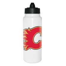 Shop Water Bottle 1L NHL Calgary Flames Edmonton Canada Store