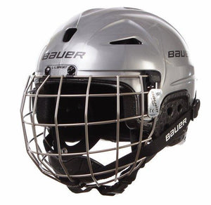 Bauer Youth Lil' Sport Hockey Helmet Combo silver