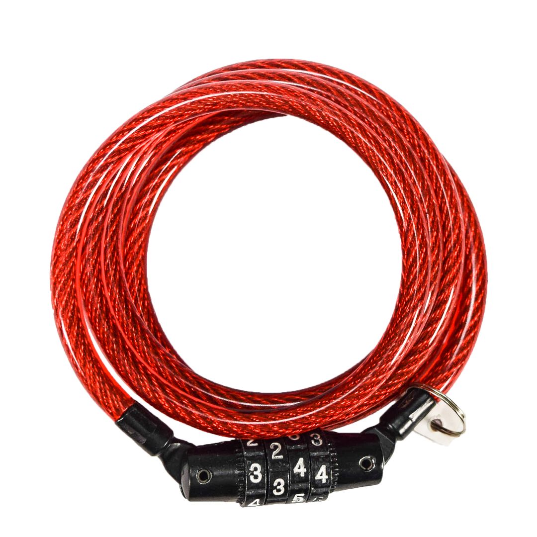 Kryptonite Kids' Keeper 712 Combination Cable Bike red