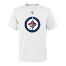 shop Fanatics Branded Men's NHL Winnipeg Jets Mark Scheifele Player T-Shirt edmonton canada