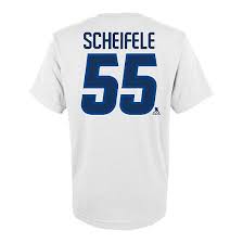 shop Fanatics Branded Men's NHL Winnipeg Jets Mark Scheifele Player T-Shirt edmonton canada