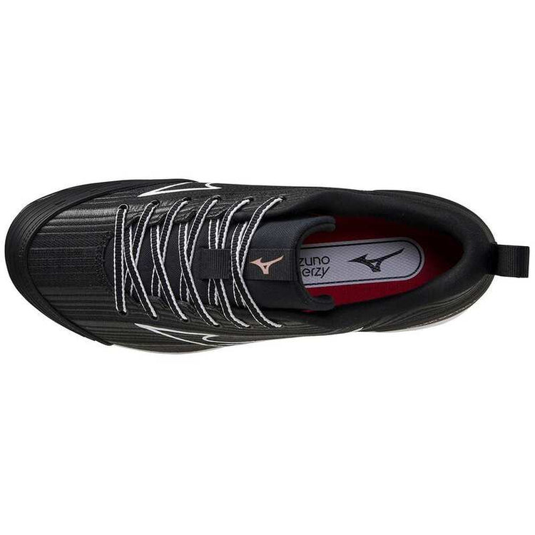 Shop Mizuno Women's Sweep 6 320662.9000 Low Metal Baseball Cleats Black/White Edmonton Canada Store