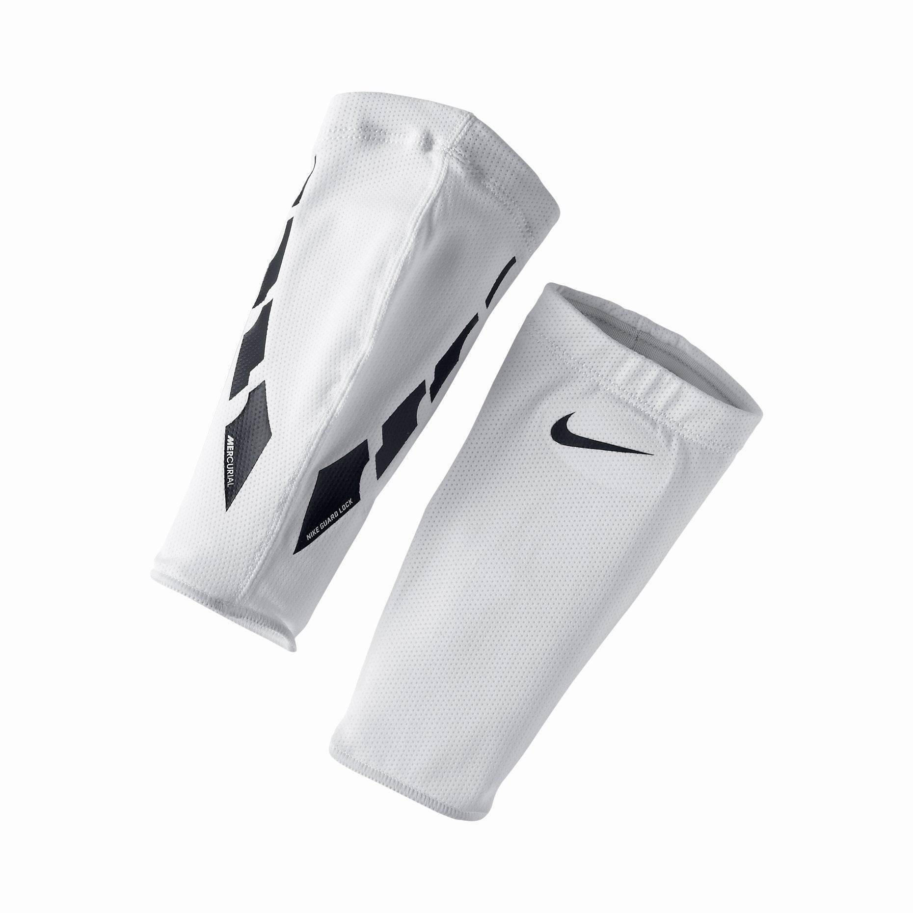 Nike Senior Guard Lock Elite Shin Guard Sleeves white