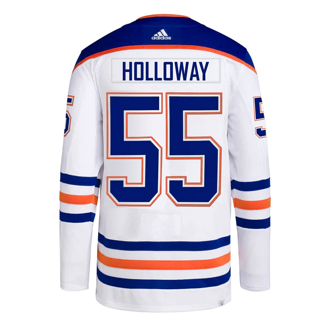 Dylan Holloway #55 - 2022-23 Edmonton Oilers Game-Worn Reverse Retro Set #3  Jersey (Worn 2 Games) - NHL Auctions