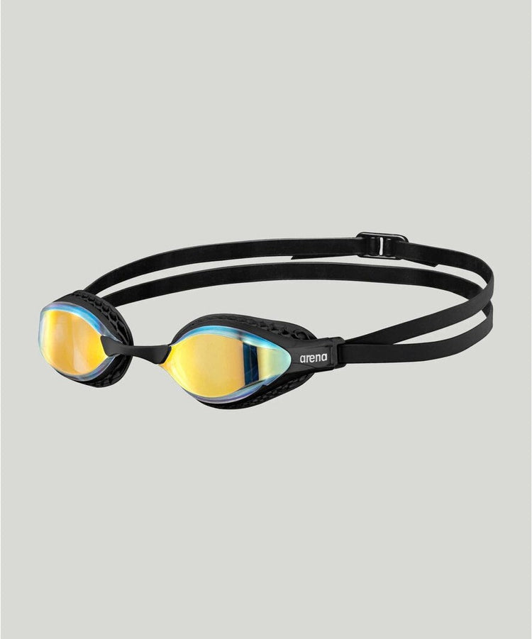 arena Air-Speed Mirror Swim Goggle Black/Yellow Copper Lens