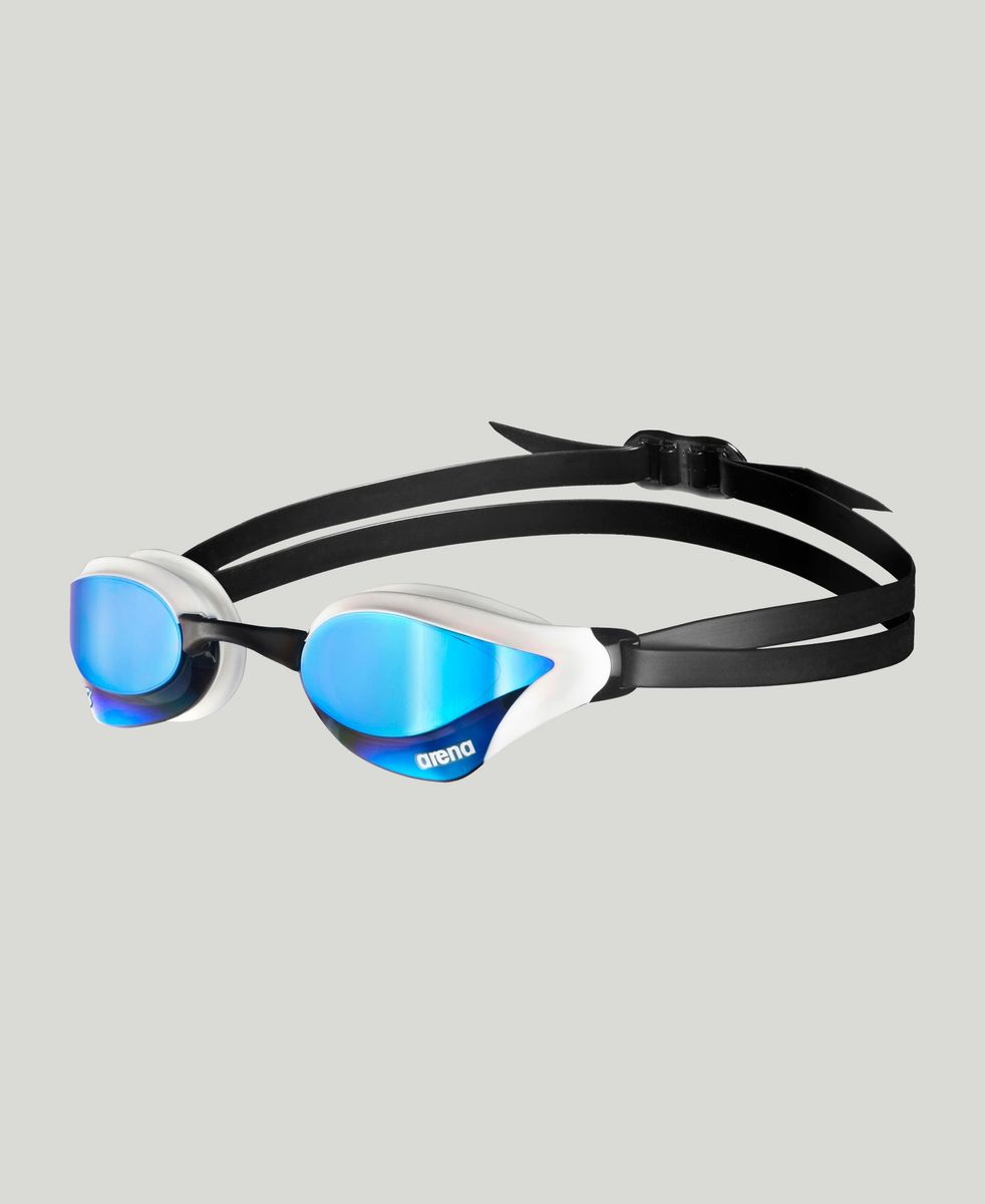 arena Cobra Core Swipe Mirror Swim Goggle White/Blue Lens