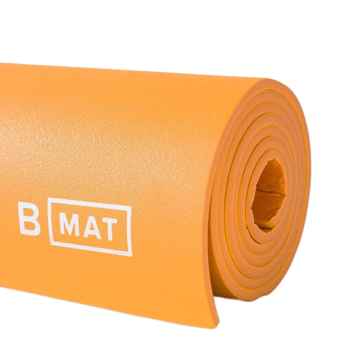Shop B Yoga The B Mat Strong 6mm Yoga Mat Edmonton Canada Colour Saffron Store