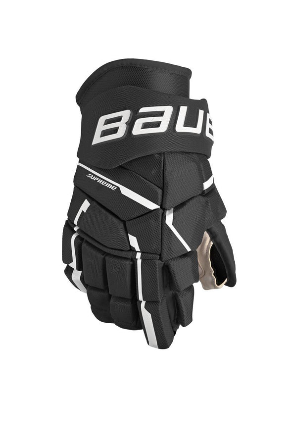 Shop Bauer Intermediate Supreme M5PRO Hockey Player Gloves Black/White Edmonton Canada Store