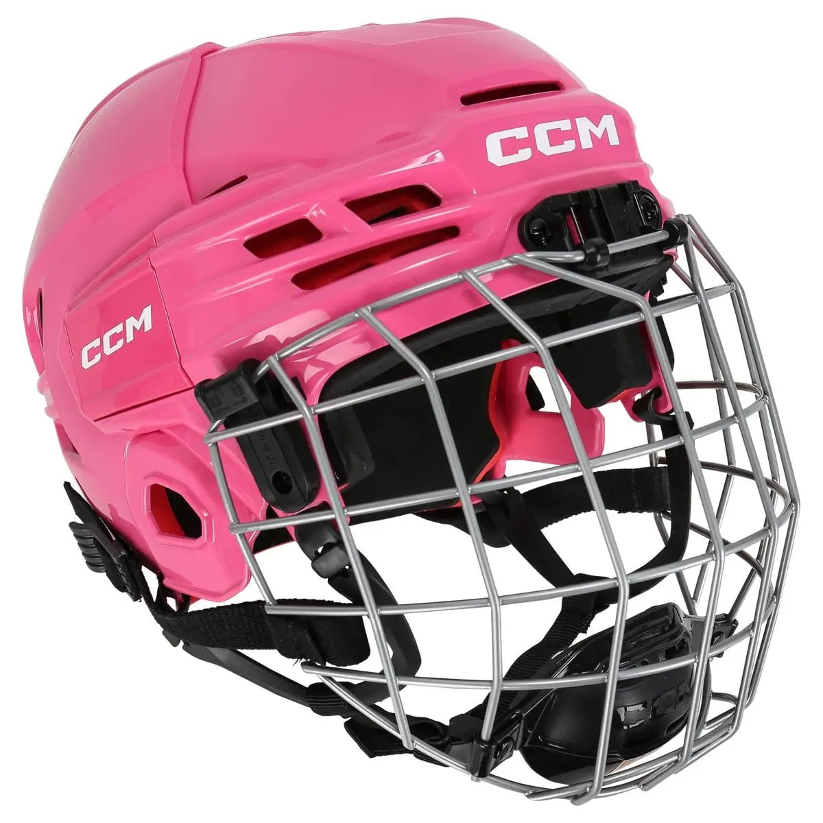 Shop CCM Junior Tacks 70 Combo Hockey Player Helmet Pink Edmonton Canada Store