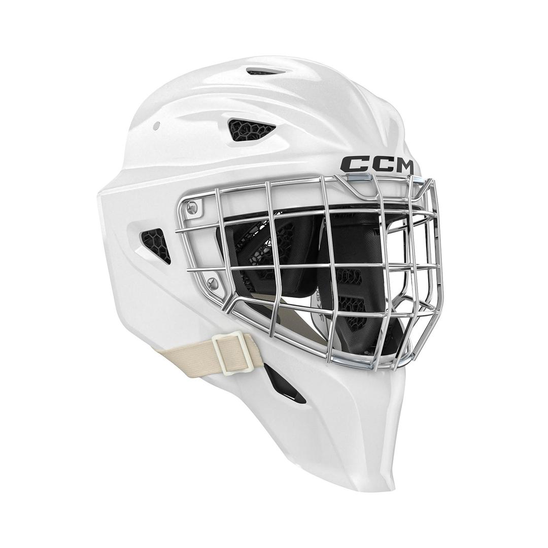 Shop CCM Senior Axis F9 Hockey Goalie Mask white